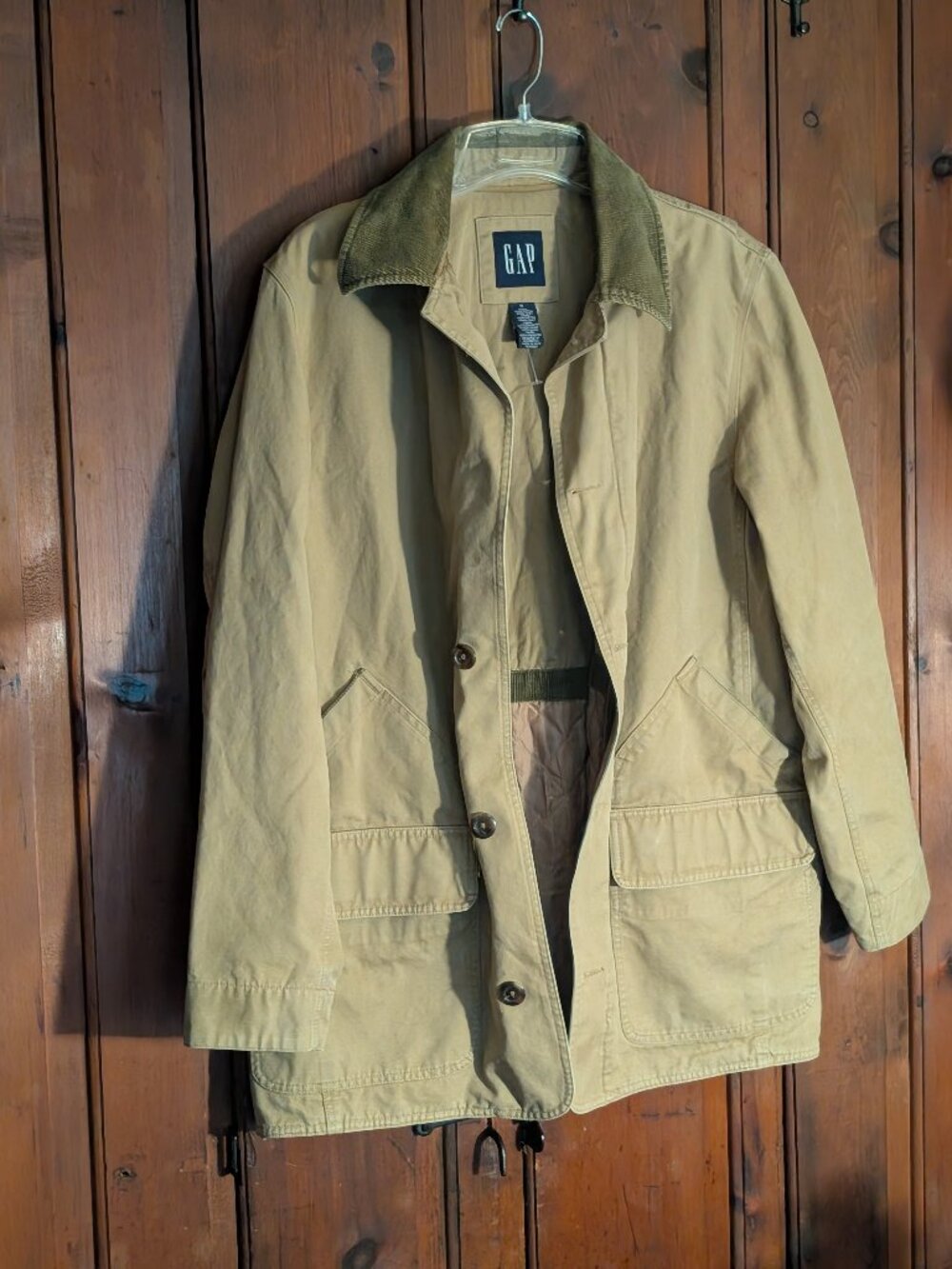 GAP - Barn Jacket -Corduroy Collar -Quilt Lined -Canvas -Men’s M